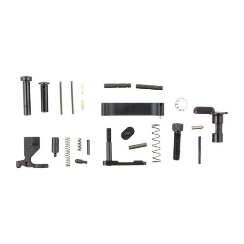 Build your AR-15 with this high-quality 5.56 NATO Lower Parts Kit, featuring durable Mil-Spec components for easy installation and reliable performance.