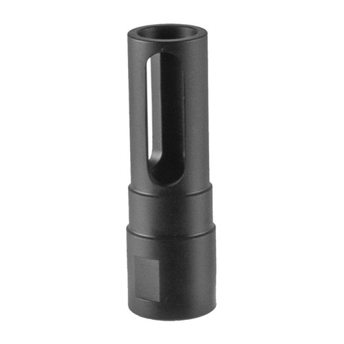 The Brownells AR 308 Flash Hider features durable carbon steel construction, a hard black QPQ finish, and efficient flash suppression for .308 and similar calibers.