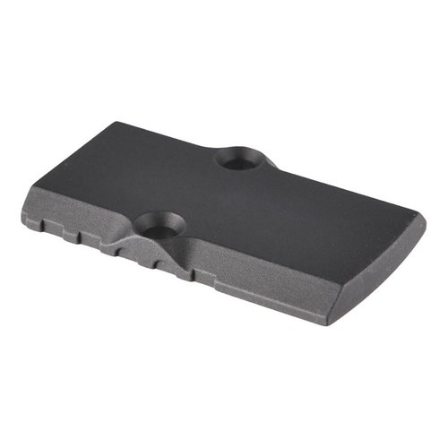 The Brownells RMR Cover Plate offers a lightweight aluminum solution for G17, G19, and G26 slides, allowing easy removal of the RMR for iron sight use.