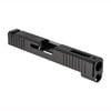 Upgrade your Glock 48 with our Front Cut Slide featuring deep-cut serrations, a window for cooling, and a durable black Nitride finish for enhanced performance.