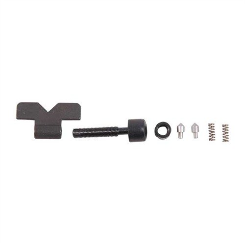Upgrade your Smith & Wesson revolver with this complete rear sight kit featuring a wide V-notch for faster front sight acquisition and adjustable windage.