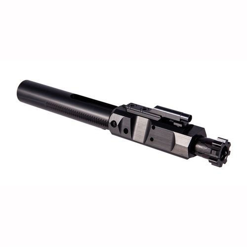 The Brownells .308 Bolt Carrier Group features robust 9310 steel, a durable Black Nitride finish, and is MPI inspected for reliability in DPMS LR-308 rifles.