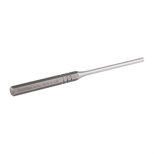 Brownells Premium Roll Pin Punches are made of hardened carbon steel, featuring a spherical tip for precise alignment and preventing damage, available in 7 sizes.