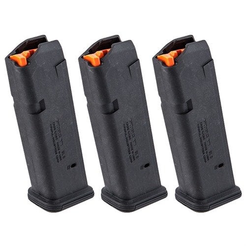 Durable PMAG® GL9® magazine for Glock® 17, featuring reinforced feed lips, easy disassembly, and reliable feeding with a flush fit for optimal performance.
