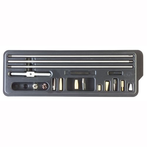 .22-.32 Master Chamfering Kit by Brownells delivers a precise, chatter-free chamfer that effectively reduces fouling build-up for enhanced firearm performance.