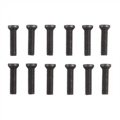 Ensure secure mounting of your scopes and sights with Brownells 6-48x1/2" Weaver Oval Sight Base Screw Kit, featuring 12 slotted-head screws for reliability.