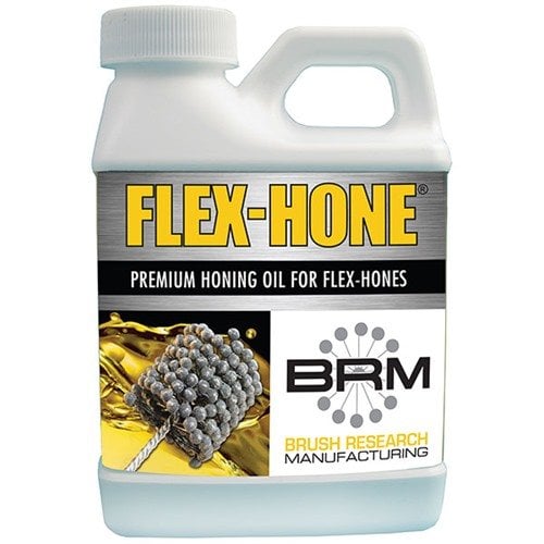FLEX HONE OIL is specially formulated for Flex Hones, combining honing and lapping oils in a safe petroleum base for aluminum, brass, and steel.
