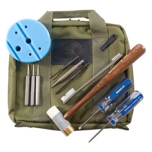 The Brownells Pistol Field Pack for Smith & Wesson M&P offers a durable, portable toolkit with essential tools for efficient maintenance and repair of your M&P pistol.