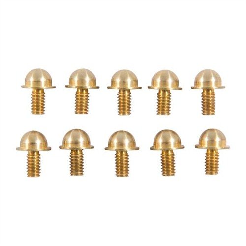 Brownells Shotgun Sight Kit "C" features skirted shoulders for precise installation, a wide selection of sizes in brass and stainless steel, and easy storage.