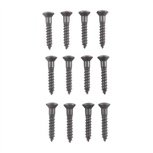 #12 Buttplate Screws from Brownells are durable and reliable, sold in a convenient 12 pack, ensuring you have the right parts for your firearms maintenance.