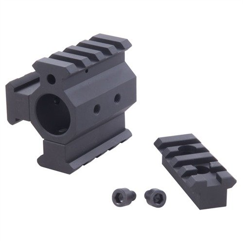 The BROWNELLS AR-15 Modular Gas Block Kit offers easy installation, customizable Picatinny rails, and robust 6061 aluminum construction for superior strength.