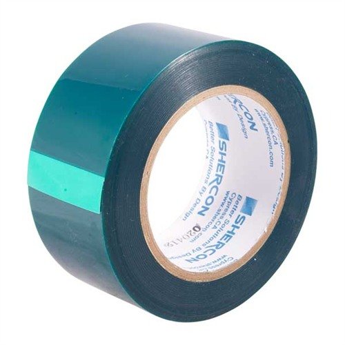 This strong, flexible polyester tape withstands 400°F, ideal for oven-cured finishes, conforms easily, and removes cleanly without residue.