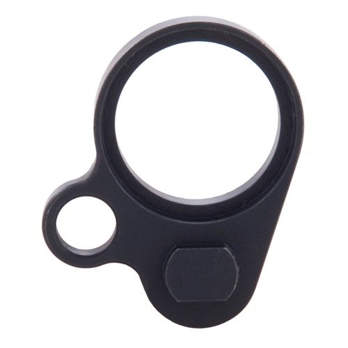 Enhance your AR-15/M16 with the Brownells A2 Single-Point Sling Adapter, crafted from durable 4140 steel with a black oxide finish for long-lasting performance.