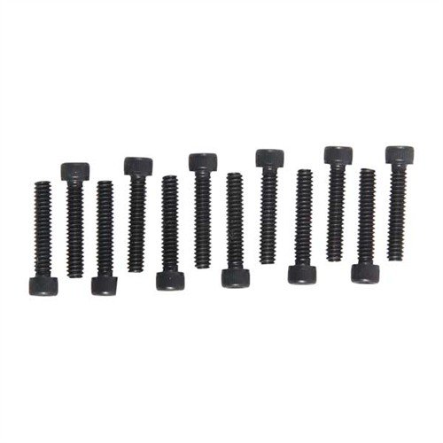 The Brownells Socket Head Cap & Set Screw Kit includes 108 screws in various sizes and lengths, all organized in a durable plastic box for easy access.