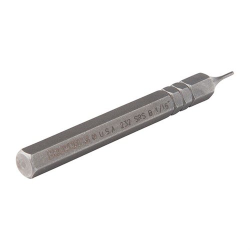 Brownells Premium Roll Pin Starter Punches feature hardened steel for easy removal of roll pins, with a balled tip to protect pins during installation.