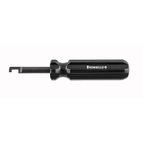 The Brownells LCP® Slide Stop Pin Removal Tool enables effortless disassembly of Ruger® LCP® pistols, crafted from durable 1018 steel with a black oxide finish.