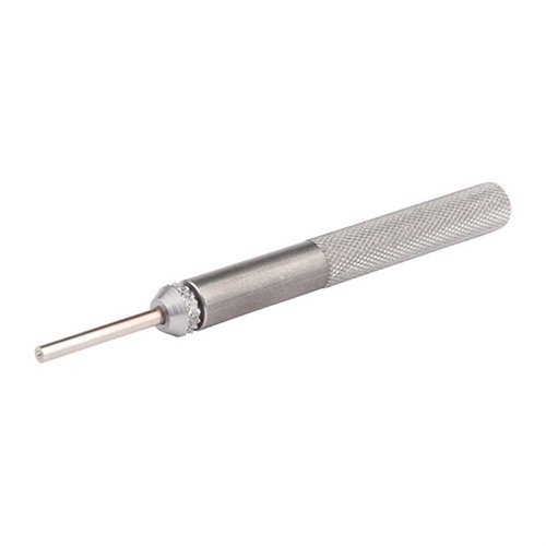 The Brownells-Apex Tactical Heavy Duty Pin Punch features a knurled handle for grip, replaceable hardened tool steel tips, ideal for removing S&W M&P roll pins.