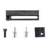 The Brownells Colt 1911 Hammer/Sear Pin Block Kit enables precise mating of hammer and sear outside the firearm, ensuring clear visibility and accurate adjustments.