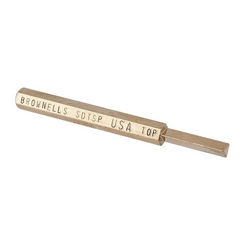 The Brownells Small Dovetail Sight Punch features unique triangular punch faces and a durable design, perfect for installing and adjusting small handgun sights.