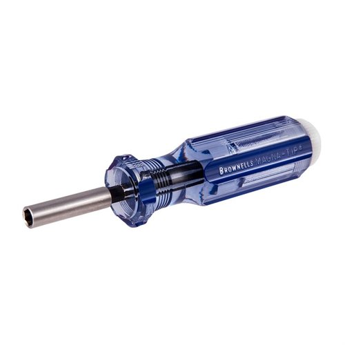 The Brownells Pistol Screwdriver Set for Ruger® Mark IV features precision-fit MAGNA-TIP® bits, durable construction, and a compact design for easy portability.