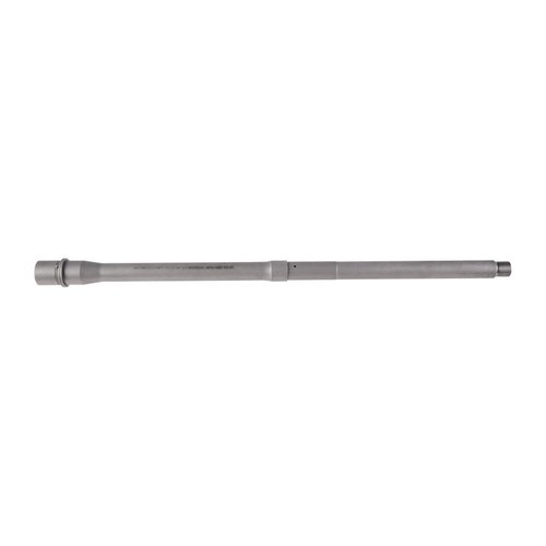 The Brownells 6.5 Grendel AR-15 barrel features 5R rifling, 1:8 twist for accuracy, a threaded muzzle, and is made from high-quality 416-R stainless steel.