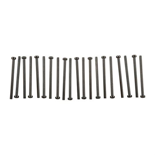Create custom gun screws easily with our Blank Screw Kit; includes 20 pre-slotted blanks in various sizes, made from tough forging steel for durability.