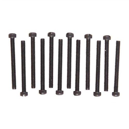 The Brownells Fillister Head Screw Kit offers 240 blued steel screws in sizes No. 0 to No. 12, perfect for any job and easily customizable for your needs.