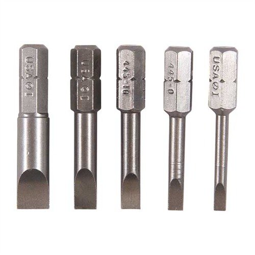 Brownells Winchester/Marlin Screwdriver Bits offer precise fit, durable hardened steel construction, and optimal blade-to-slot alignment for safe firearm maintenance.