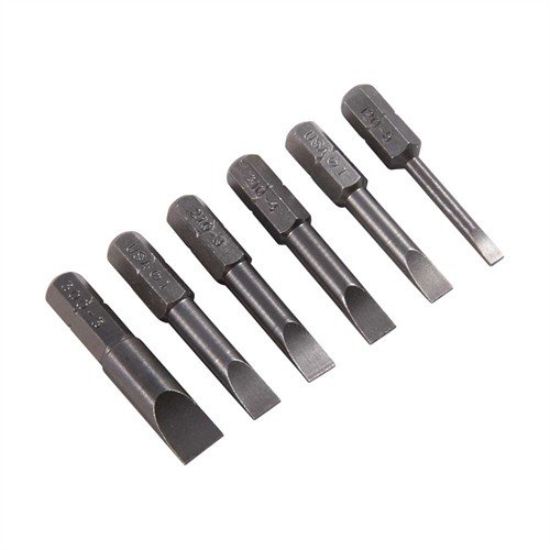 Brownells Winchester/Marlin Screwdriver Bits offer precise fit, durable hardened steel construction, and optimal blade-to-slot alignment for safe firearm maintenance.