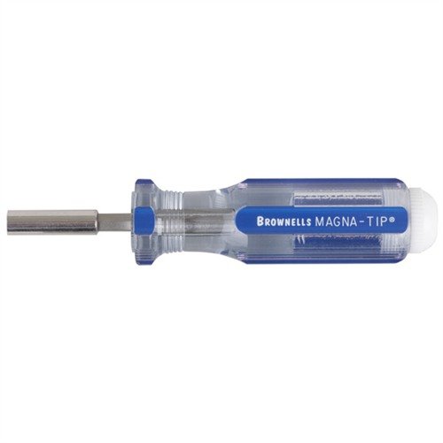 Brownells Magna-Tip® & Super Set Screwdriver Handles offer durable, versatile options with magnetic features and bit storage for precise firearm maintenance.