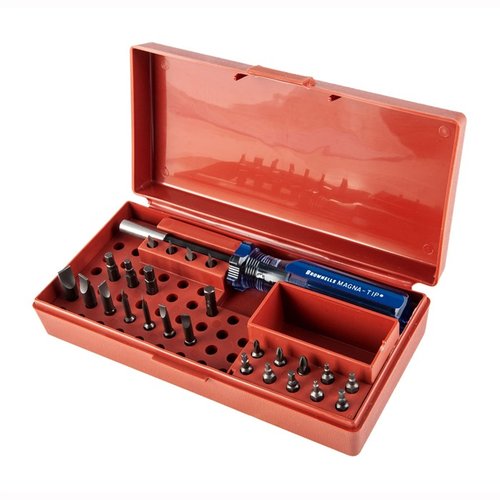 The Brownells Magna-Tip #1 Standard Set with #81 Handle offers precision, durability, and versatility, making it ideal for any gun shop or workshop.