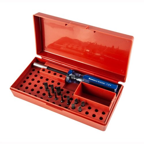 The Brownells Magna-Tip #3 Standard Set features a durable #81 handle and precision bits, perfect for gunsmithing and workshop tasks with reliability and ease.