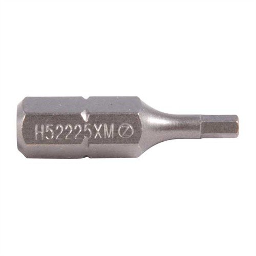 The BROWNELLS METRIC ALLEN HEAD BIT H52225XM-SD=2.5MM offers precision fit and durability, perfect for gunsmithing and firearm maintenance tasks.