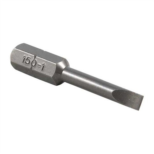 The BROWNELLS MAGNA-TIP THIN-BIT #150-1 features super-thin design for precision in narrow, European-style slots, measuring 1½" long for versatility.