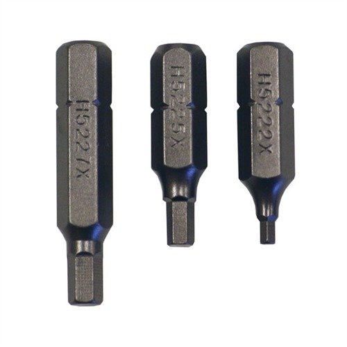 The Brownells Magna-Tip Bit Sets include 17 precision bits: Allen, Phillips, and Square, all 1