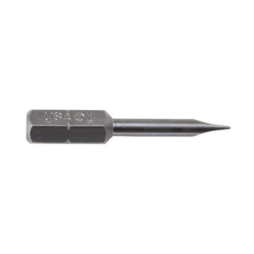 The BROWNELLS MAGNA-TIP BIT #445-00 offers precision with a shank diameter of .138 and a bit thickness of .028, ideal for any gun shop or workshop.