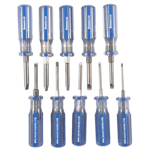 Brownells Fixed-Blade Screwdriver Sets offer precision, durability, and ergonomic handles for effective firearm maintenance, ensuring a perfect fit and maximum torque.
