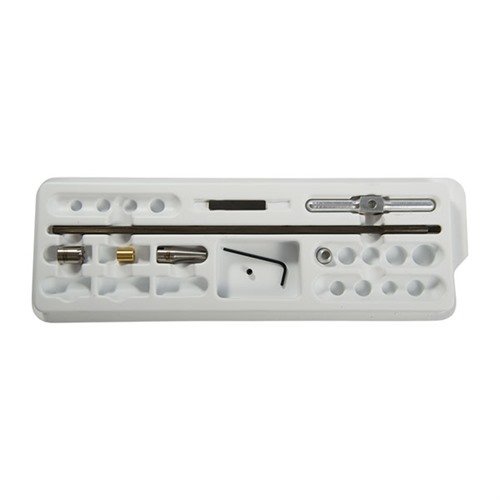 .38-.45 Intermediate Chamfering Kit features a .560" cutter and .41 pilot for a precise, chatter-free chamfer that eliminates bullet splatter for improved accuracy.