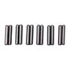 The BLACK ROLL PIN KIT offers a convenient 6-pack of 1/4" diameter, 3/4" length roll pins, ensuring you have the right sizes for all your gunsmithing needs.