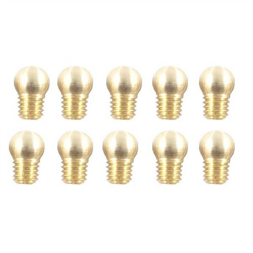 Enhance your shotgun accuracy with Brownells No. 4 Replacement Shotgun Beads, featuring a durable 10-pack of brass and aluminum sights in a convenient storage box.