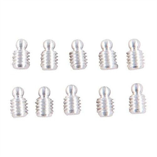 Enhance your shooting accuracy with Brownells Shotgun Sight Kit 'A', featuring 10 No. 5 brass and aluminum refill sights in a convenient clear plastic box.