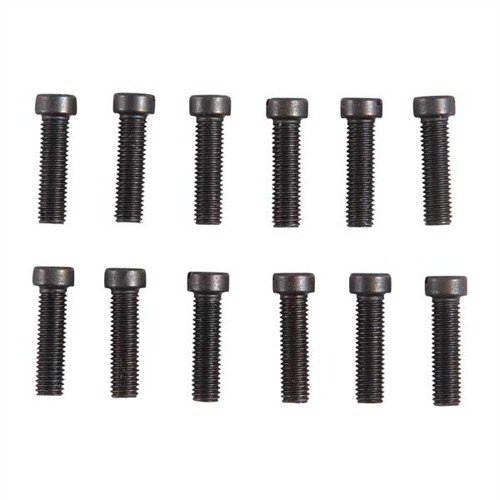 The Brownells Sight Base Screw Kit offers 12 slotted-head screws in various sizes, chrome-plated tweezers, and a Checker/Shortener Jig for effortless sight mounting.
