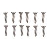 The Brownells Unplated Steel Flat Head Wood Screw Kit offers 12 sizes of screws perfect for browning or bluing, with no plating to grind off, all in a clear box.