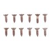 Our UNPLATED STEEL FLAT HEAD WOOD SCREW KIT features 12 screws in various sizes, perfect for browning or bluing without the hassle of plating removal.