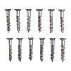 The UNPLATED STEEL FLAT HEAD WOOD SCREW KIT offers 12 sizes of screws, perfect for browning or bluing without plating, all in a convenient clear box.