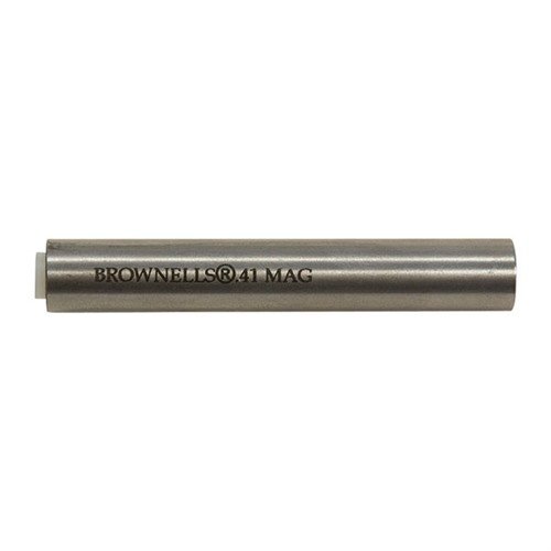 Ensure perfect barrel and cylinder alignment with Brownells Revolver Range Rods, featuring interchangeable heads for precise measurements and professional inspections.