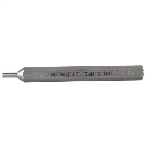 Brownells Cup Tip Punches ensure precise removal and installation of round-headed pins, preserving aesthetics with durable, hardened steel construction.