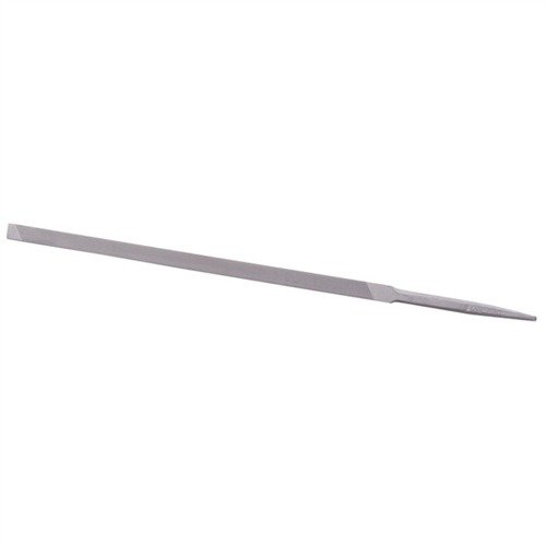 The Brownells 65 Degree Slot Sight Base File #2 offers precision cutting for dovetails, ensuring a professional finish for your firearms with ease and safety.