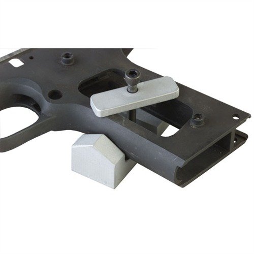 Achieve precise checkering on your 1911 Auto with the Brownells Checkering Guide, ensuring true diamond patterns and smooth contour-following strokes.