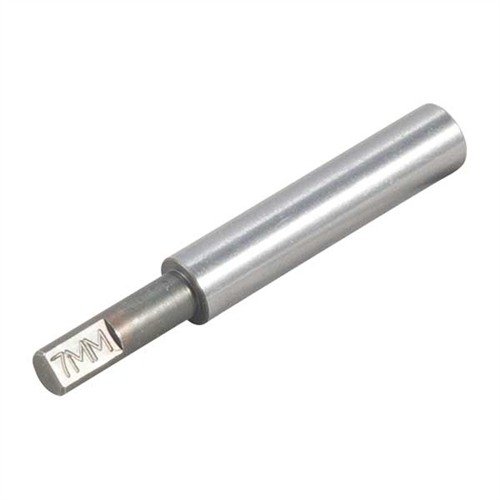 The Brownells Steel Pilot for 7mm Muzzle ensures precise centering of Facing and Chamfering cutters, made from hardened steel for long-lasting durability.